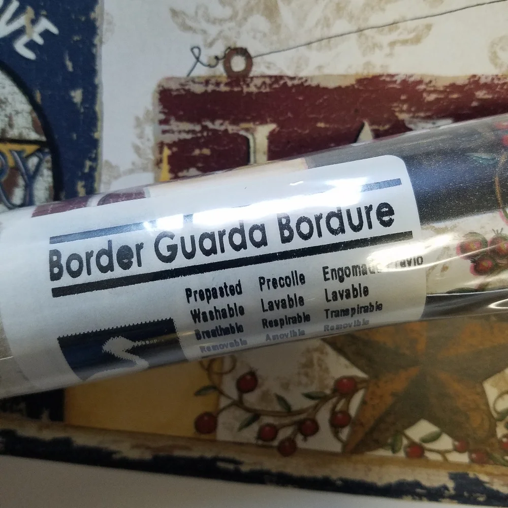 Wallpaper Border Country Laundry Room -open Roll